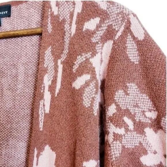 FORTUNE & IVY Duster Cardigan Long Sleeves Sweater Boho Size Large New w/o Tag - Picture 6 of 12